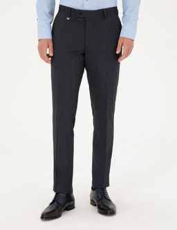 Lacivert Slim Fit _izgili Kuma_ Pantolon - Pierre cardin фото 2