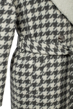 02-3165 Пальто женское утепленное (пояс) - El podio фото 10