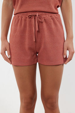 Trendyolmilla Siyah Waffle Kumas Sortlu Orme Pijama Tak?m? THMSS22PT0524  фото 31