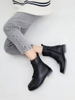 Ботинки Ralf Ringer ASPEN из натуральной кожи на шнуровке черные  фото 6