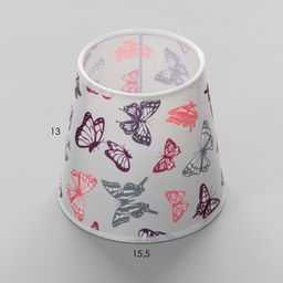 Абажур для светильника универсальный BayerLux Бабочки, Е14, 14?14?13 см  фото 3