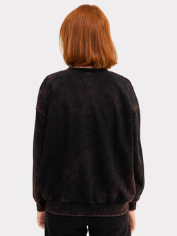 Джемпер женский в черном цвете с оригинальным принтом черная варка +печать 302743 - Mark formelle фото 5