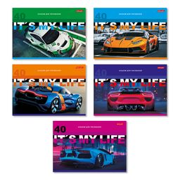 "Светоч" 40АЛСК4_4_3_9 Альбом для рисования, выбор.лак, 100 г/м2 A4 29 х 20.5 см 40 л. 5 шт. на скобе 000226 Берегись автомобиля