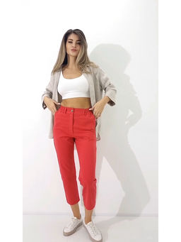 Легкие и комфортные летние брючки из хлопка с лайкрой