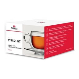 Чайная пара Walmer Viscount с двойными стенками, 0.23 л, цвет прозрачный  фото 10