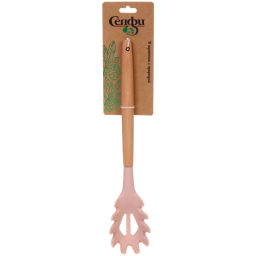 Цена за 2 шт. Ложка кухонная для спагетти силиконовая "CooKstyle" розовая 31,7*6см