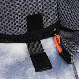 Сумка-переноска Слинг с креплением для ошейника, 45 х 11 х 24 см, бело-серая - Пижон фото 7