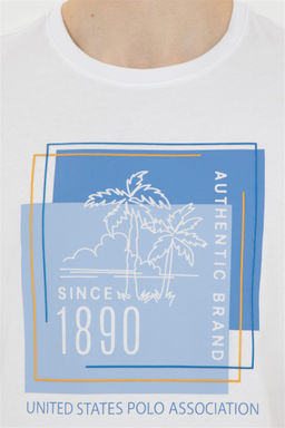 Мужская белая футболка - U.s. polo assn фото 7