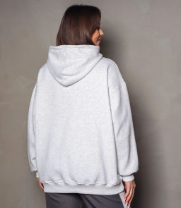 Худи #КТ706 (3), светло-серый меланж