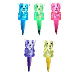 Цена за 7 шт. Карандаш восковой «Мишка», набор 5 цветов