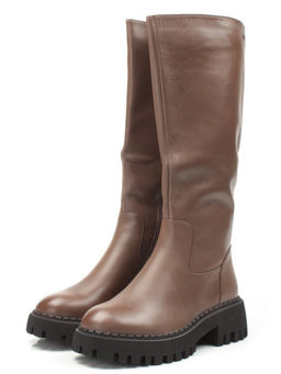 02-FL655-2M BROWN Сапоги зимние женские (натуральная кожа, натуральный мех (еврозима)) - No name фото 2