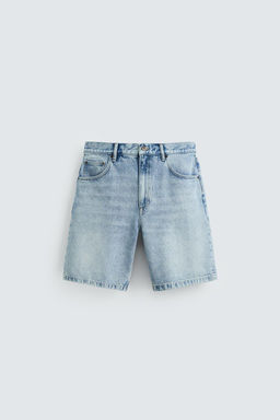 REGULAR FIT DENIM BERMUDA SHORTS - Zara фото 15