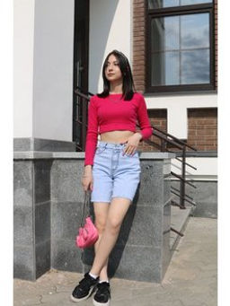 Шорты женские джинсовые УЦЕНКА 1471 - Liketon фото 2