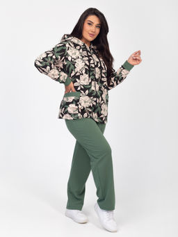 Костюм женский футер с лайкрой "ДОРИС" ОЛИВА