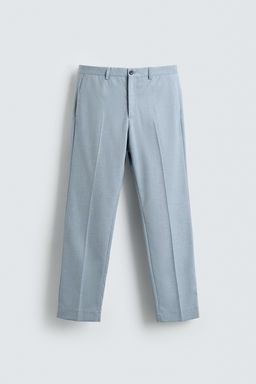 SLIM FIT SUIT TROUSERS - Zara фото 5