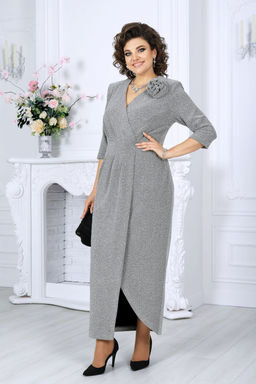 Платье Ninele 7500 серебро  фото 4