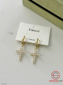 Серьги крестики из мединской стали