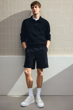 Pantal?n corto de lona Regular Fit - H&m фото 7