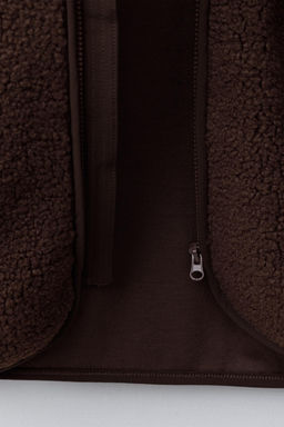 FAUX SHEARLING JACKET WITH WELT DETAILS - Zara фото 8