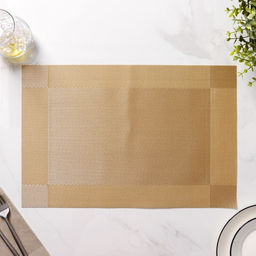 Набор салфеток сервировочных на стол Доляна Шахматы, 4530 см, 4 шт, цвет карамельный  фото 4
