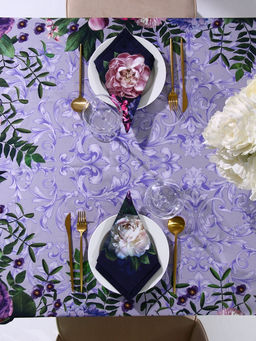 Набор кухонный «Этель. Цветочный этюд»: скатерть 180×150 см, салфетки 40×40 см-8 шт., 100% хлопок