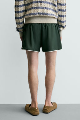 SHORTS VIVO CONTRASTE / Verde - Zara фото 3