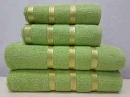 Комплект полотенец (подарочная сумка) Gulcan SWAN 4 шт. (50x90 2 шт; 70х140 2 шт) ФИСТАШКОВЫЙ