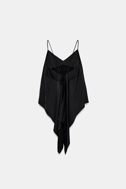 ASYMMETRIC SATIN CAMISOLE TOP - Zara фото 21