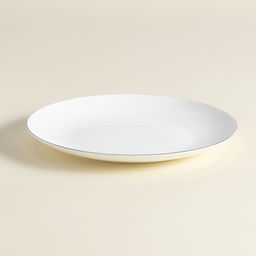 Тарелки SL Home «Каскарон», d=20 см, набор 2 шт., костяной фарфор, белые