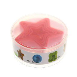 Цена за 2 шт. Форма для печенья 5шт "Звезда"в пластиковой коробке