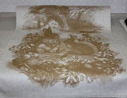 Полотенце жаккардовое Премиум Весенний кролик 50*70 см. - Лен поволжья фото 2