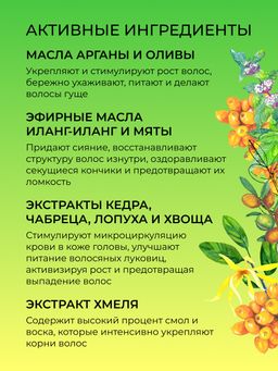 Бальзам Для укрепления и густоты волос - Siberina фото 5