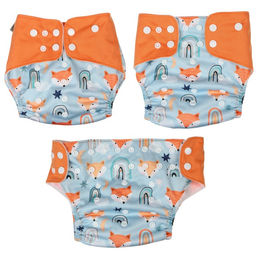 Трусики-подгузник, многоразовый, Лисички - Крошка я фото 3