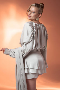 Платье Муза (жемчужный) - Эльза фото 45