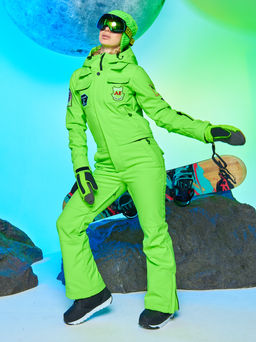 Женский сноубордический горнолыжный комбинезон Alpha Endless Aeternitas 223/2305 FAG - Салатовый  фото 21