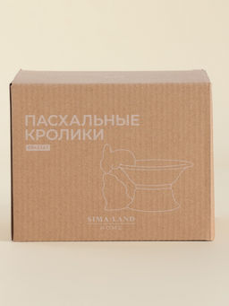 Конфетница SL Home Лесные кролики, 160 мл, 18?15?13 см, фарфор, белая