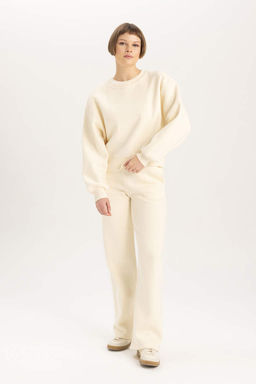 Толстые спортивные штаны прямого кроя с высокой талией и карманами - Defacto фото 3