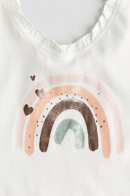 Camiseta con ribete de volantes - H&m фото 2