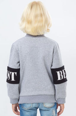 BK1515Т.С3 Толстовка для мальчика утепленная - Almond фото 4