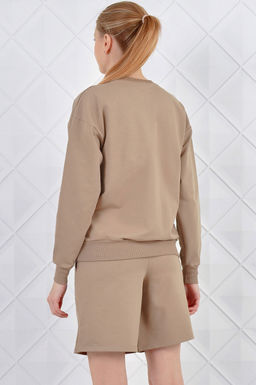 Арт. 5342 Костюм женский с шортами 42-50 (5 шт) Цвет:верх- грязно-голубой, низ- грязно-голубой - Калинка фото 4