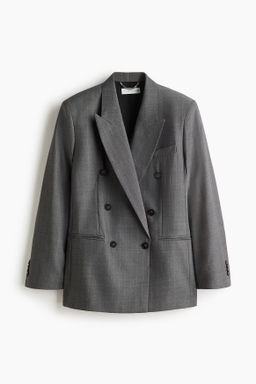 Blazer cruzado de lana