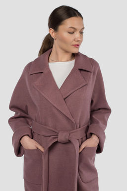 Пальто женское демисезонное (пояс) - El podio фото 4