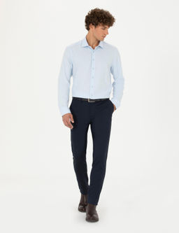 Рубашка Mavi Slim Fit светло-голубая