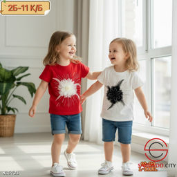 Футболка для девочки с цветком