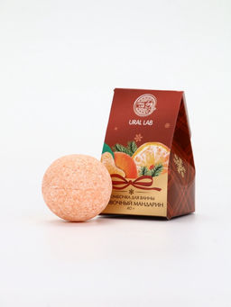 Цена за 2 шт. Бомбочка для ванны, аромат сливочный мандарин, 40 г, Ural Lab