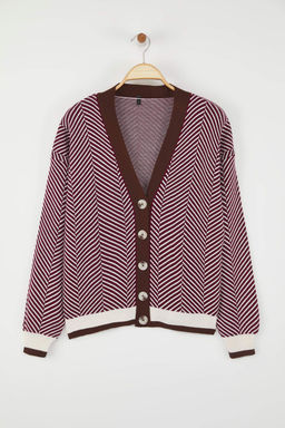 TRENDYOLMILLA K?rm?z? Genis Kal?p Triko H?rka TWOAW22HI0511  фото 13