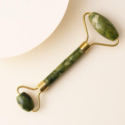 Массажёр гуаша для лица и зоны декольте, кальцит, серпентин - Art beauty фото 2