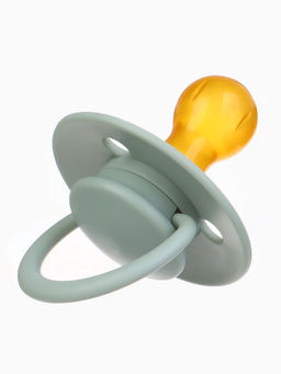 Соска-пустышка, от 6 мес., латекс, классическая, в контейнере, серо-зелёная, M&B