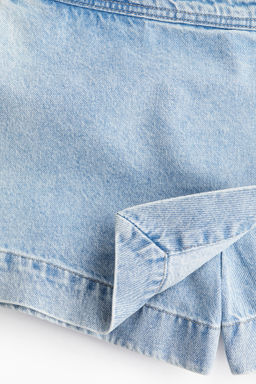 Falda pantal?n cruzada en denim - H&m фото 4