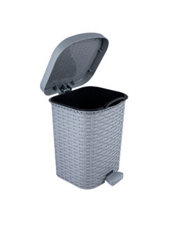 Контейнер для мусора с педалью 12л Артлайн серый
